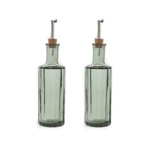 Brût Homeware, Set van 2 Olie|Azijn Fles set 30 CL, groen