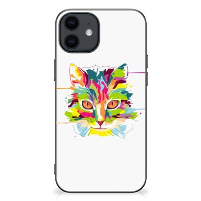 iPhone 12 Pro | 12 (6.1") | Bumper Hoesje | Cat Color
