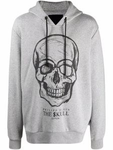 Philipp Plein hoodie à imprimé The Skull - Gris