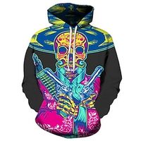 Heren hoodies lange mouw cartoon zwart grijs ontwerp dagelijks uitgaan plus size actieve overdreven losse fit winter herfst winter trui hoodie Lightinthebox