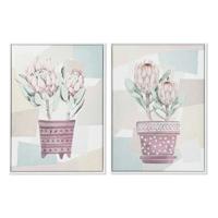 Canvas DKD Home Decor polyestyreen Canvas 53 x 4,5 x 73 cm
