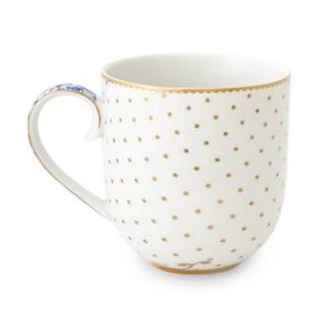 Pip Studio Mok - Royal Koffiekopjes - Wit - Set van 4 - 260ml