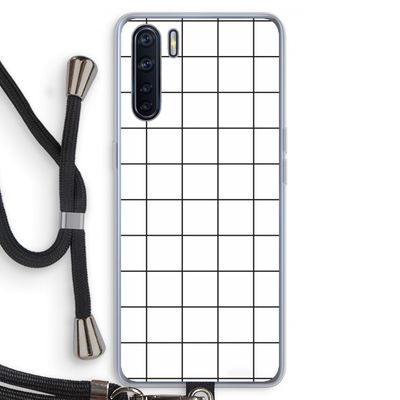 Rooster: Oppo A91 Transparant Hoesje met koord