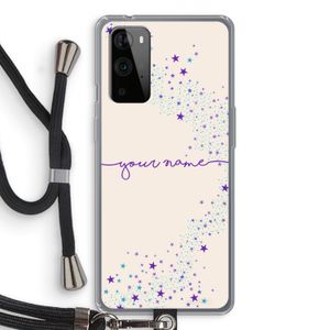 Sterren: OnePlus 9 Pro Transparant Hoesje met koord