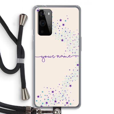 Sterren: OnePlus 9 Pro Transparant Hoesje met koord