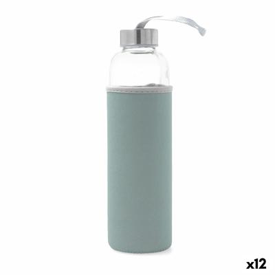 Waterfles Quid Quidate Blauw Glas 600 ml (12 Stuks)