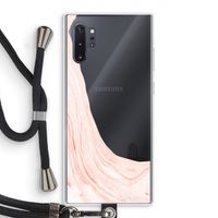 Peach bath: Samsung Galaxy Note 10 Plus Transparant Hoesje met koord