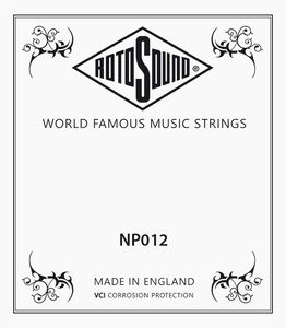 Rotosound NP012 .012 snaar voor elektrische/akoestische gitaar