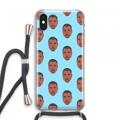 Kanye Call Me?: iPhone XS Max Transparant Hoesje met koord