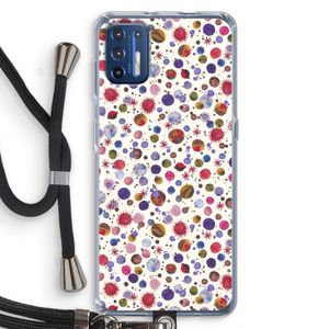 Planets Space: Motorola Moto G9 Plus Transparant Hoesje met koord