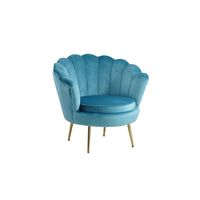 Fauteuil Chanelle Blauw 136 cm Fauteuil Chanelle Blauw 136 cm