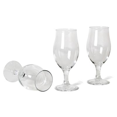Bormioli Bierglazen - 12x - speciaalbier glazen - op voet - 260 ml
