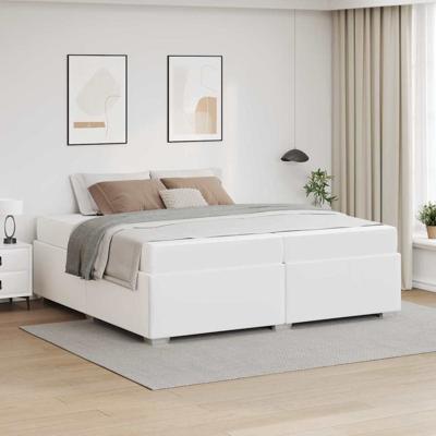 Bedframe Wit 200 x 200 cm Kunstleer