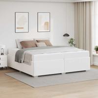 Bedframe Wit 200 x 200 cm Kunstleer
