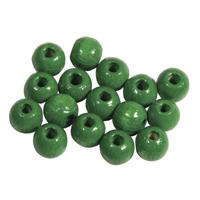 Rayher hobby kralen van hout - groen - Dia 6 mm - 345x stuks - DIY sieraden maken - Kralen rijgen