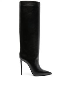 Le Silla bottes en cuir Eva 120 mm - Noir