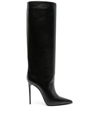Le Silla bottes en cuir Eva 120 mm - Noir