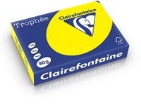 Clairefontaine Trophée Pastel, gekleurd papier, A4, 120 g, 250 vel, kanariegeel - thumbnail