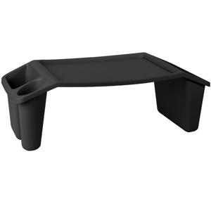 Bedtafel - kunststof - zwart - L60 x B31 x H20 cm - dienblad