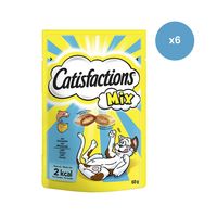 Catisfactions kattensnacks met zalm/kaas - kattensnoepjes - 60g x 6