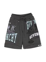 Givenchy Kids short à logo imprimé - Gris - thumbnail