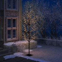 VidaXL Kerstboom 1200 LED&apos;s warmwit licht kersenbloesem 400 cm - thumbnail