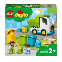 LEGO DUPLO Town Vuilniswagen & Recycling Speelgoed - thumbnail