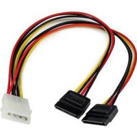 StarTech.com 30 cm LP4 naar 2x SATA Voedingskabel Y-adapter - thumbnail