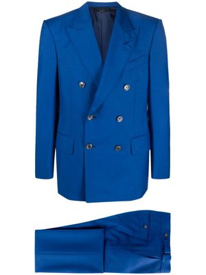 TOM FORD costume à veste à boutonnière croisée - Bleu