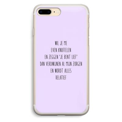 Relatief: iPhone 7 Plus Transparant Hoesje