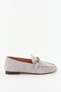 Bibi Lou loafers gouden ketting detail grijs