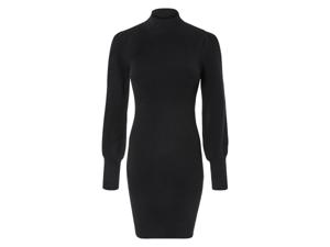 esmara Gebreide dames jurk (M (40/42), Zwart)