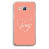 Best heart: Samsung Galaxy J3 (2016) Transparant Hoesje