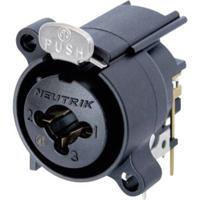 Neutrik NCJ6FA-H XLR-connector Flensbus, contacten haaks Aantal polen: 3 Zwart 1 stuk(s) - thumbnail