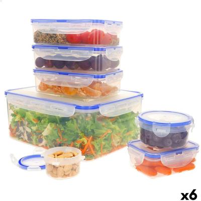 Set van stapelbare en luchtdichte voedselcontainers Max Home 29 x 12 x 20 cm 6 Stuks