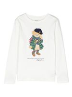 Ralph Lauren Kids t-shirt en coton à logo Polo Bear - Blanc