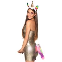 Eenhoorn Tiara En Staart Set - thumbnail