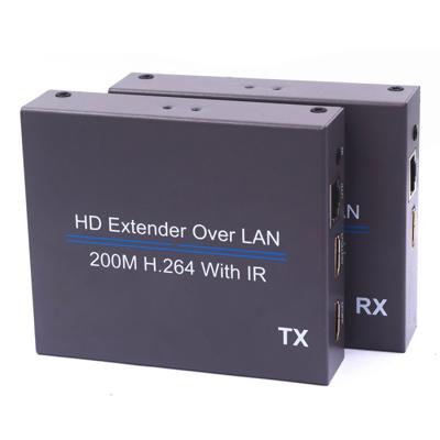NK-E200IR 200m Over LAN HDMI H.264 HD (zender + ontvanger) Extender met IR