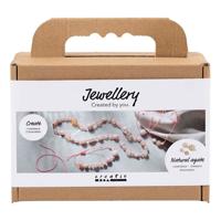 Creativ Company Mini hobbyset sieraden halskettingen en armband roze