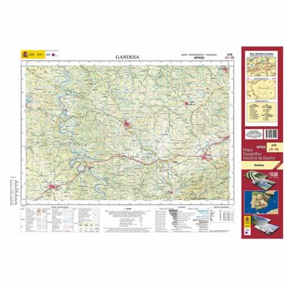 Topografische kaart 470 MT50 Gandesa | CNIG - Instituto Geográfico Nacional1