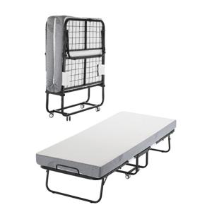 VEVOR Rollaway Bed Vouwbed met 12,5 cm schuimmatras Metalen bed 79 cm