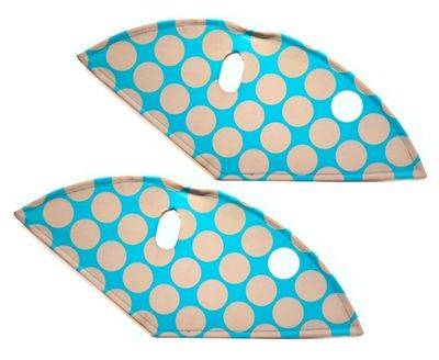 BLS jasbeschermerset lakdoek 28 inch 57 cm dots grijs