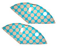 BLS jasbeschermerset lakdoek 28 inch 57 cm dots grijs - thumbnail