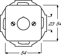 2533-214-15  - Basic element with central cover plate 2533-214-15 - thumbnail