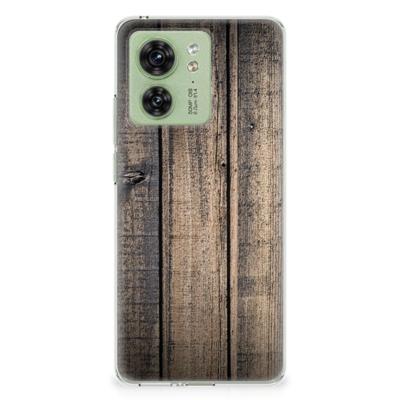 Motorola Edge 40 | Bumper Hoesje | Steigerhout