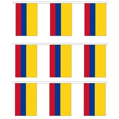 3x Buiten vlaggenlijn Colombia 3 m