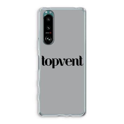 Topvent Grijs Zwart: Sony Xperia 5 III Transparant Hoesje
