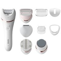 Philips BRE740/10 Epilator Series 8000 Wet and Dry-Epileerapparaat Roze/Wit - thumbnail