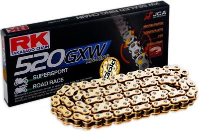 RK Chain 520 gxw 96 n gold/gold open