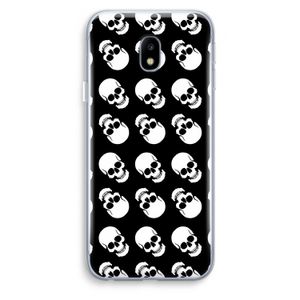 Musketon Skulls: Samsung Galaxy J3 (2017) Transparant Hoesje